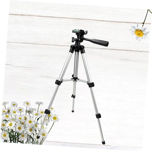 MERRYHAPY Adjustable Camera Tripod in Black with Live Bracket Made of Sturdy Aluminium Alloy and Abs, Lightweight for Tablet Supporter Outdoor Fishing and Photography Stand in Kuwait