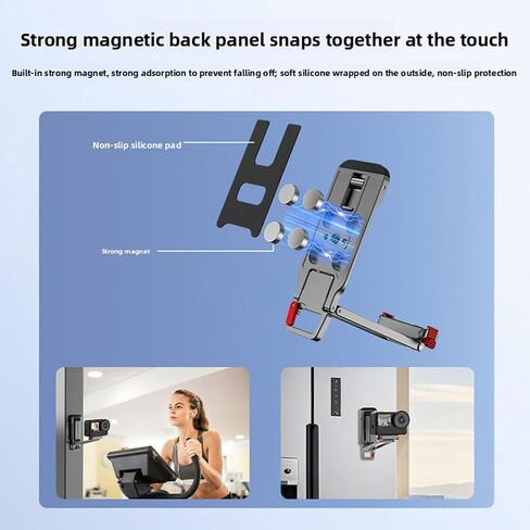 Magnetic Tripod for Action 6 Camera, Magnetic Quick Release Tripod Stand with Carabiner Clip and 3 Way Pan Head, 1/4 Inch Thread for Nano Cameras in Kuwait