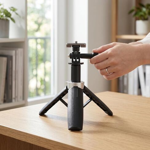 LICAEVEY Action Camera Selfie Stick Tripod, Extendable Portable Adjustable Height 31cm, with 1/4 Inch Screw and Anti Slip Grip, for Vlog Sports Photography Travel in Kuwait
