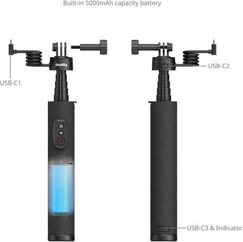 SMALLRIG Camera Tripod and Wireless Control Selfie Stick for DJI Action 6/5 Pro in Kuwait