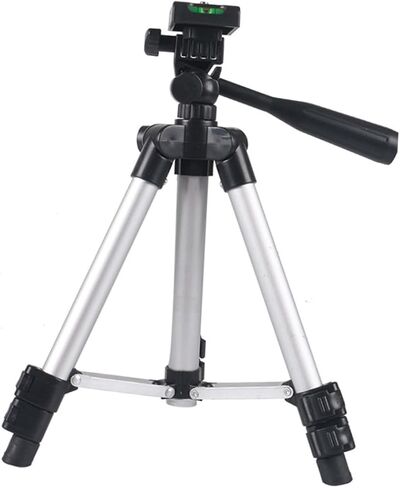 NUOBESTY Adjustable Outdoor Camera Tripod with Live Tablet Holder, Aluminum Alloy and Abs Material, Portable Photography Equipment for Travel and Selfie, Black in Kuwait