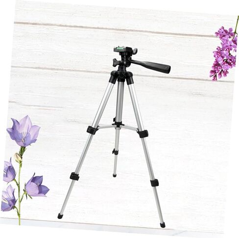 NUOBESTY Adjustable Outdoor Camera Tripod with Live Tablet Holder, Aluminum Alloy and Abs Material, Portable Photography Equipment for Travel and Selfie, Black in Kuwait