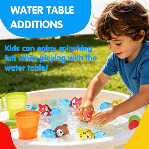 Sensory Bath Toys for Toddlers 1-3: 3PCS Bathtub & Pool Squirt Toys for Kids | Water Table & Tub Floating Toys | Silicone Water Sensory Toys for Boys & Girls Ages 1-6 Years Old in Kuwait