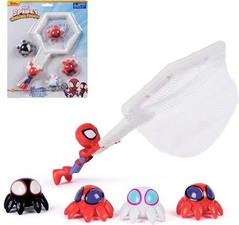SwimWays Marvel Spidey and His Amazing Friends Float and Catch Game, Water Toy, Outdoor Toys, Marvel Pool Party Favors & Bath Toys for Kids Ages 5 & Up in Kuwait
