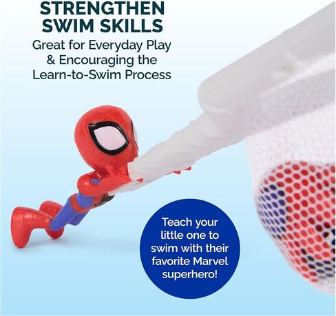 SwimWays Marvel Spidey and His Amazing Friends Float and Catch Game, Water Toy, Outdoor Toys, Marvel Pool Party Favors & Bath Toys for Kids Ages 5 & Up in Kuwait