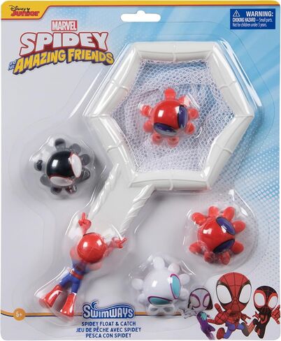 SwimWays Marvel Spidey and His Amazing Friends Float and Catch Game, Water Toy, Outdoor Toys, Marvel Pool Party Favors & Bath Toys for Kids Ages 5 & Up in Kuwait