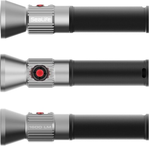 SeaLife Sea Dragon 1600 Diving Light, High-Intensity Long-Range Beam, 1600 Lumen LED Diving Light with Ultra-Compact Design, Waterproof to 330’/100m (Dive Light Only) in Kuwait