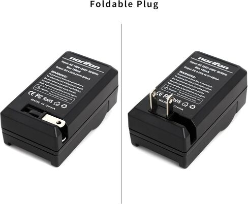 Norifon EN-EL12 Wall Charger for Nikon Coolpix AW130, AW100 | Compaitble with Nikon Coolpix AW110, AW120, S6200, S6300, S8100, S8200, S9100, S9300, S9500, S9900 with Foldable Plug in Kuwait