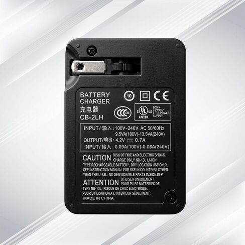 CB-2LH CB-2LHT NB-13L Wall Mount Battery Charger Compatible with Canon PowerShot G1 X Mark III G5X G5 X Mark II G7 X G7 X Mark II III G9X G9 X Mark II SX620 SX720 SX730 SX740 HS(Not Applicable to G1X) in Kuwait