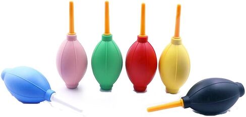 6PCS Rubber Air Blower Pump Bulb Blower for Camera Squeeze Pump Colorful Air Pump Cleaning Tools Best for Keyboard,Musical Instruments,Lens,Watch,Cell Phone,Computer Screen in Kuwait