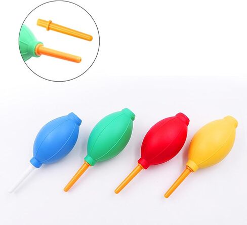 6PCS Rubber Air Blower Pump Bulb Blower for Camera Squeeze Pump Colorful Air Pump Cleaning Tools Best for Keyboard,Musical Instruments,Lens,Watch,Cell Phone,Computer Screen in Kuwait