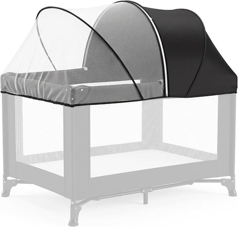 Orzbow Pack N Play Cover Tent | Mosquito Net for Pack and Play, Travel Crib, and Playpen, Bassinet Cover for Cats with 2-Way Zipper, Breathable Baby Mosquito Netting | Portable Crib Canopy Tent, White in Kuwait