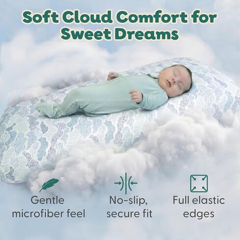 The Peanutshell Soft Cloud 4pk Fitted Crib Sheet Set - Breathable Baby Crib Sheets for Girl or Boy, Fits Standard Mattress 52x28, Infant & Toddler Bed Sheets in Kuwait