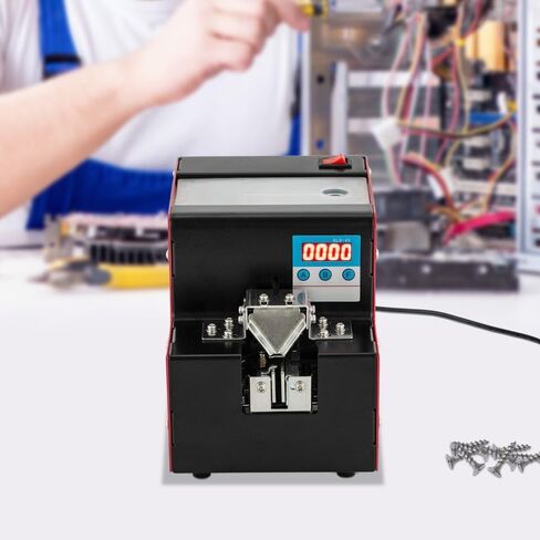 Automatic Screw Feeder Machine, Adjustable Rail 0.04–0.2 in for 20 mm Screws, LED 9999 Counting Dual DC Motor Screw Dispenser, Desktop for Electronics Assembly in Kuwait