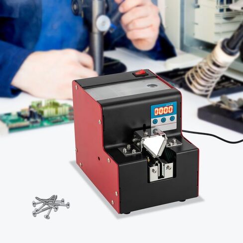 Automatic Screw Feeder Machine, Adjustable Rail 0.04–0.2 in for 20 mm Screws, LED 9999 Counting Dual DC Motor Screw Dispenser, Desktop for Electronics Assembly in Kuwait