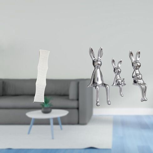 3 Statues Minimalist Floor Lamp Shade Light Cover Figurine Sculpture Creative Bedroom Sitting Statue Ornament Paper Ceramic Suitable for Children’s in Kuwait