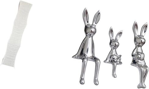 3 Statues Minimalist Floor Lamp Shade Light Cover Figurine Sculpture Creative Bedroom Sitting Statue Ornament Paper Ceramic Suitable for Children’s in Kuwait