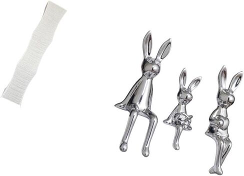 3 Statues Minimalist Floor Lamp Shade Light Cover Figurine Sculpture Creative Bedroom Sitting Statue Ornament Paper Ceramic Suitable for Children’s in Kuwait