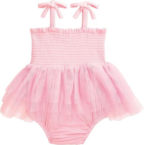 Mud Pie Baby Girl Pink Tutu Crawler in Kuwait