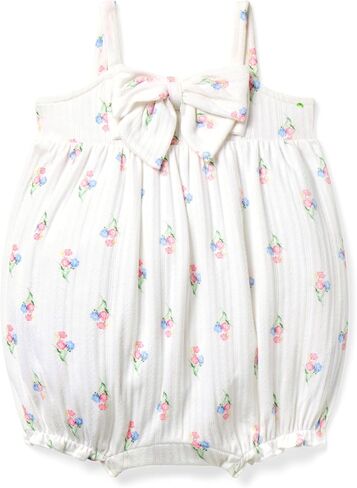 Janie and Jack Baby Girls' Baby Floral Pointelle Bow Romper in Kuwait