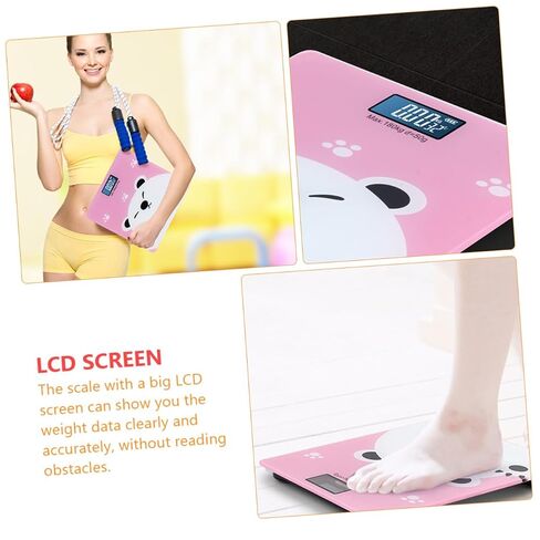 Kisangel Digital Cartoon Adult Weighing Scale Capacity High Precision Pressure Sensor LCD Display for Easy Reading Suitable for Boy Girl and Household Use in Kuwait