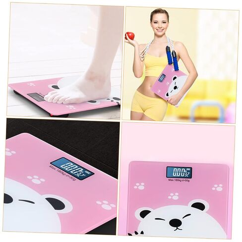 Kisangel Digital Cartoon Adult Weighing Scale Capacity High Precision Pressure Sensor LCD Display for Easy Reading Suitable for Boy Girl and Household Use in Kuwait