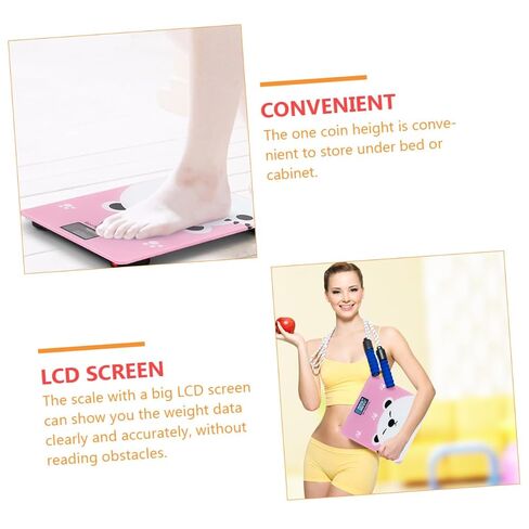 Kisangel Digital Cartoon Adult Weighing Scale Capacity High Precision Pressure Sensor LCD Display for Easy Reading Suitable for Boy Girl and Household Use in Kuwait