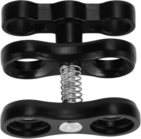 Aluminum Alloy Diving Light Clamp, 360 Rotation Screw Lock, Butterfly Ball Clip Adapter, Mini Underwater Camera Mount for, Divers, Snorkelers, Underwater Photogra in Kuwait