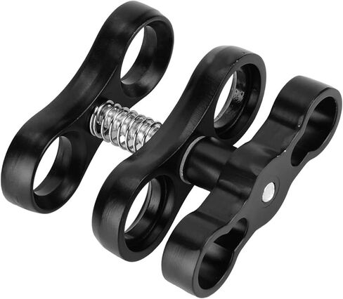 Aluminum Alloy Diving Light Clamp, 360 Rotation Screw Lock, Butterfly Ball Clip Adapter, Mini Underwater Camera Mount for, Divers, Snorkelers, Underwater Photogra in Kuwait