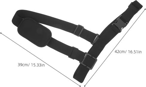 NUOBESTY Adjustable Radio Chest Mount Harness Strap with Buckle for Body Camera and Interphone – Firefighter and Security Team Shoulder Harness Support for Inspection Use in Kuwait