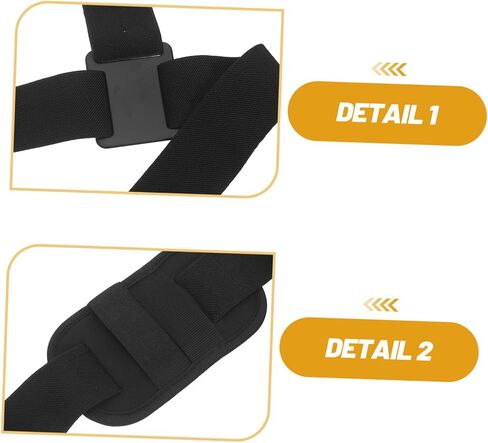 NUOBESTY Adjustable Radio Chest Mount Harness Strap with Buckle for Body Camera and Interphone – Firefighter and Security Team Shoulder Harness Support for Inspection Use in Kuwait