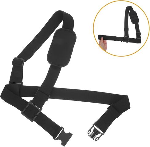 NUOBESTY Adjustable Radio Chest Mount Harness Strap with Buckle for Body Camera and Interphone – Firefighter and Security Team Shoulder Harness Support for Inspection Use in Kuwait