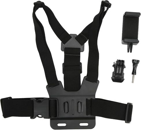Adjustable Action Camera Chest Mount Harness Elastic Mobile Phone Chest Strap for Hands Free Recording Compatible with Action 5 4 3 2 1 MUSON Levin in Kuwait