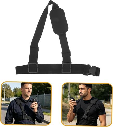 Adjustable Radio Shoulder Strap and Body Camera for Security Personnel, Outdoor Event Staff, and Emergency Workers – Over-the-Shoulder Wearable Mount Single Strap Design in Kuwait