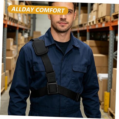 Adjustable Radio Shoulder Strap and Body Camera for Security Personnel, Outdoor Event Staff, and Emergency Workers – Over-the-Shoulder Wearable Mount Single Strap Design in Kuwait