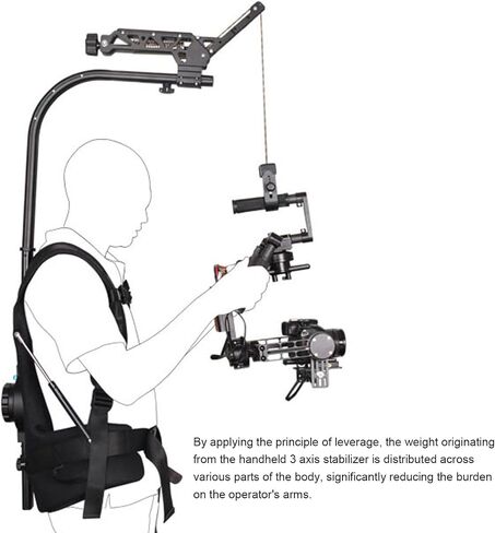 Camera Stabilizer Vest, Camera Support Vest Stabilizer for 3 Axis Handheld with 3-18KG Load Capacity for Filmmakers Professional Photography in Kuwait