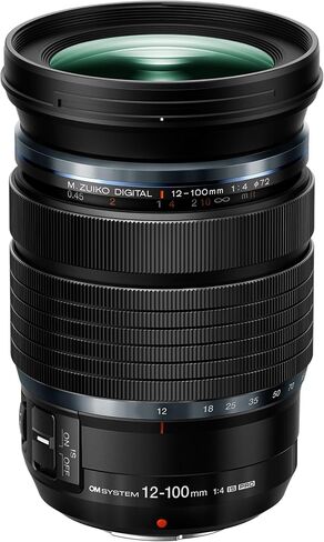 OM SYSTEM Olympus M.Zuiko Digital ED 12-100mm F4.0 is PRO for Micro Four Thirds System Camera, High Magnification Zoom Lens, Weather Sealed Design, MF Clutch, L-Fn Button (Renewed) in Kuwait