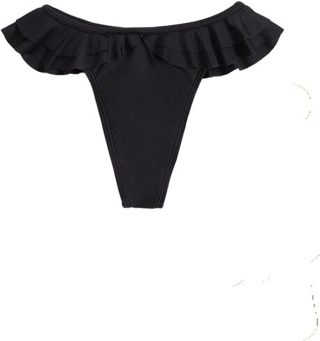 Womens Summer Beach Ruffle Bikini Bottom in Kuwait
