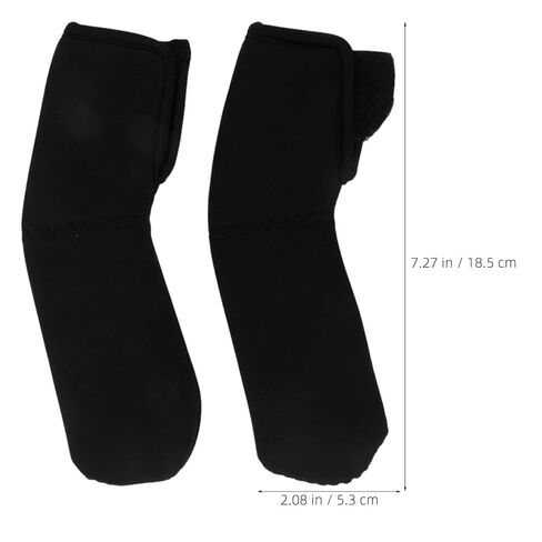Toddmomy 2 Pairs Stroller Replacement Handle Cover, Black Cloth Curved Pushchair Handle Sleeve Anti-Cracking and Insulation Features for Summer Use on Newborn Strollers in Kuwait