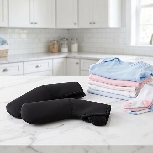 NOLITOY 2 Pairs Stroller Handle Covers, Elastic Cloth Pushchair Handlebar Sleeves, Machine Washable and Dust Proof, Protective Grip Accessories for Summer Outings in Kuwait