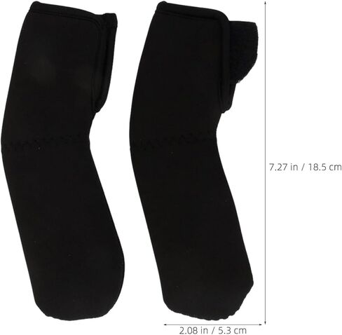 NUOBESTY 2 Pairs Stroller Handle Covers Black Cloth Dust Proof Anti-Cracking Sleeve Replacement for Newborn Pushchair Handlebar in Summer in Kuwait