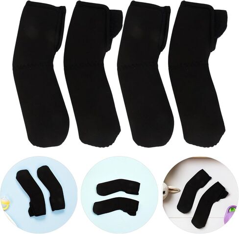 NUOBESTY 2 Pairs Stroller Handle Covers Black Cloth Dust Proof Anti-Cracking Sleeve Replacement for Newborn Pushchair Handlebar in Summer in Kuwait