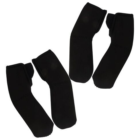 Outanaya 2 Pairs Stroller Handlebar Covers for Stroller Handles, Dust Proof Black Cloth Handle Sleeves with Easy Installation and Machine Washable Feature, for Summer Outings in Kuwait