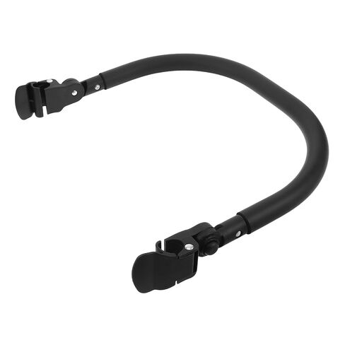 Mikinona Stroller Bumper Handle Bar, 16.6" Black Detachable Safety Guardrail with Thickened Soft Silicone Wrap and Rounded Corners, Replacement Armrest for Pram, for Short Outings in Kuwait