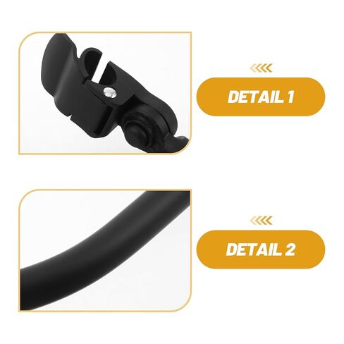 Mikinona Stroller Bumper Handle Bar, 16.6" Black Detachable Safety Guardrail with Thickened Soft Silicone Wrap and Rounded Corners, Replacement Armrest for Pram, for Short Outings in Kuwait
