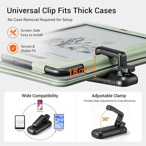 CoBak Page Turner Ring for iPhone, Kindle, Remote Page Turner for iPad & Tablets, Kobo & E-Readers, Wireless Remote Shutter for Photos & Videos, with Storage Case in Kuwait