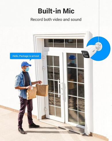 ANNKE 4K PoE Security Camera System, 16 Ports 32 Channel H.265+ 12MP NVR with AI Human Vehicle & 1CH Face Detection, 16X 8MP IP Bullet Cams Outdoor with Audio, Color Night Vision, IP67, 6TB Hard Drive in Kuwait