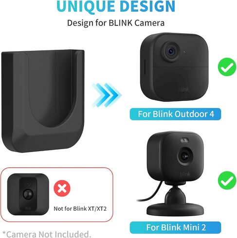 Blink Camera Adhesive Wall Mount Bracket for Blink Outdoor 4/Outdoor 2K+, Strong Adhesive Durable Camera Mount Stand for Blink Camera, No Drill, No Screws in Kuwait