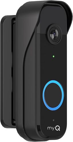 Doorbell Mount for myQ Video Doorbell Camera, Adjustable Left/Right Viewing Angle(40 to 140), Weatherproof Mounting Bracket, Anti-Blocks Motion Sensor, Compatible with Homes, Apartments, Dorms-Black in Kuwait