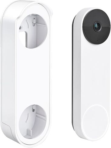 Anti-Theft No Drill Doorbell Mount Compatible with Google Nest Doorbell (Battery), Video Doorbell Door Mount for Apartment, Home, Renters,No Tools Needed and Protect Your Wall (Doorbell NOT Included) in Kuwait